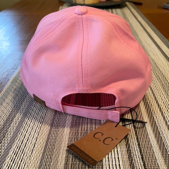 C.C Pink Rosé All Day Baseball Cap - Picture 3 of 6